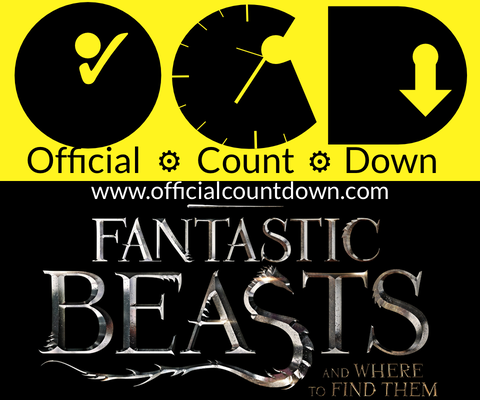 Fantastic beasts and where to find them countdown clock.