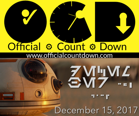 Online countdown to Star Wars.